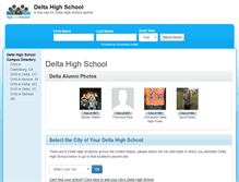 Tablet Screenshot of deltahighschool.net